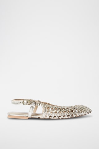 Ballerines en cuir de chèvre On The Guest Liste - Doré