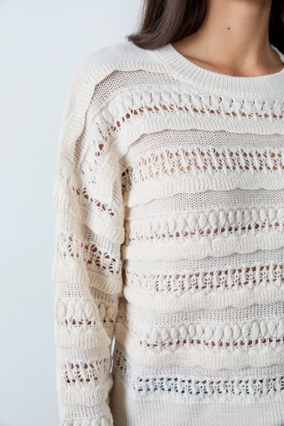 Pull en laine Cowboy - Blanc