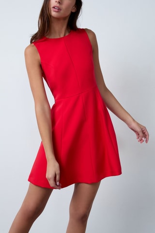 Robe patineuse On The Guest Liste - Rouge