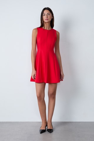 Robe patineuse On The Guest Liste - Rouge