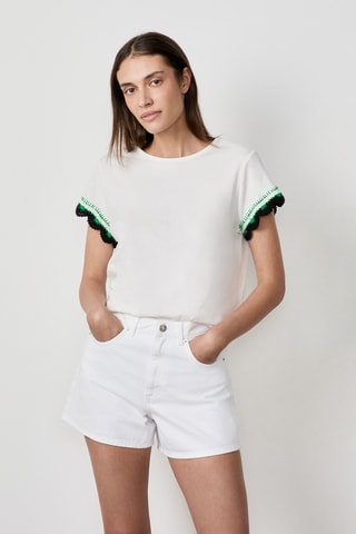 T-shirt Craty Retreat - Blanc