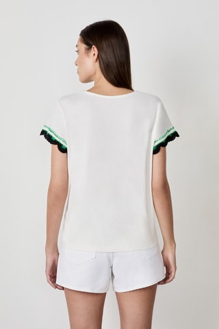 T-shirt Craty Retreat - Blanc