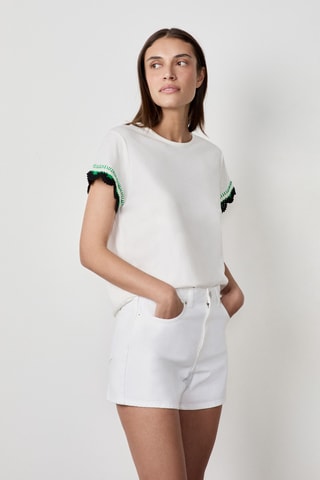 T-shirt Craty Retreat - Blanc