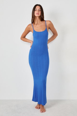 Chemise de nuit Soft Coast - Bleu cobalt