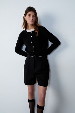 Short taille haute Afternoon Light - Bleu nuit