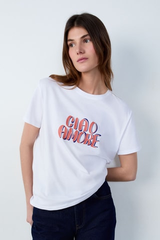 T-shirt Afternoon Light - Blanc