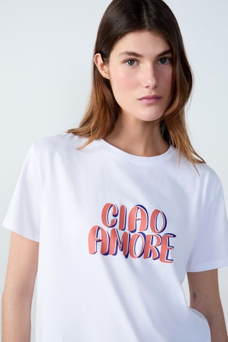 T-shirt Afternoon Light - Blanc