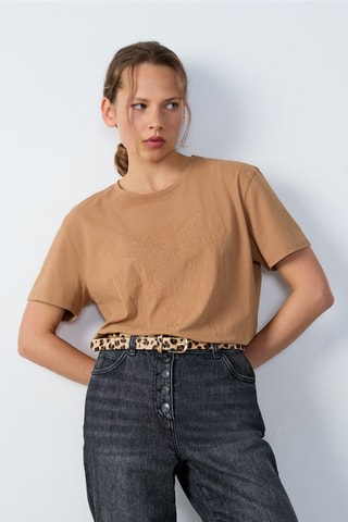 T-shirt Cowboy - Marron clair