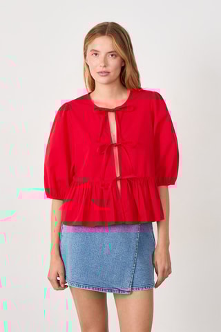 Chemisier French girl era - Rouge