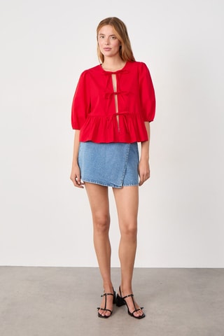 Chemisier French girl era - Rouge