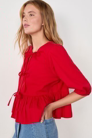 Chemisier French girl era - Rouge