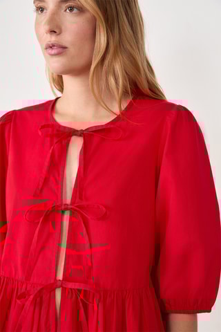 Chemisier French girl era - Rouge