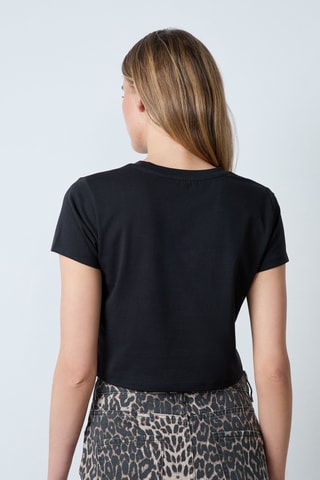 Crop top Vintage ST Tropez - Noir