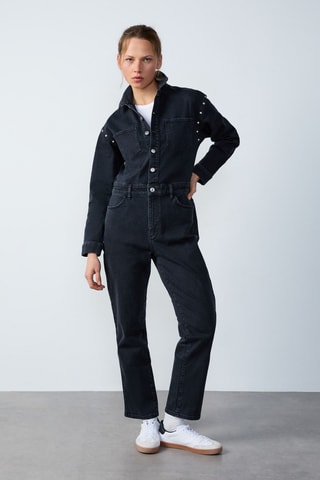 Combinaison en jean Cowboy - Bleu marine