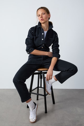 Combinaison en jean Cowboy - Bleu marine