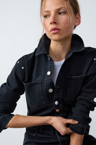 Combinaison en jean Cowboy - Bleu marine