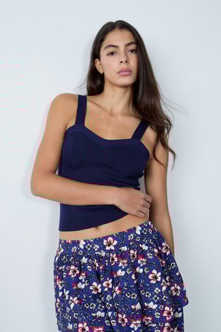 Top Mordern Gypset - Bleu marine