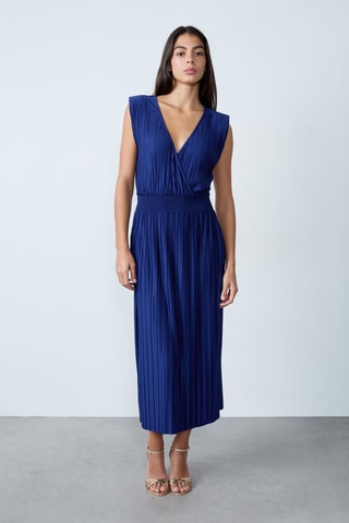 Robe plissée Mordern Gypset - Bleu marine