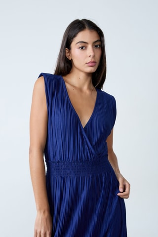 Robe plissée Mordern Gypset - Bleu marine