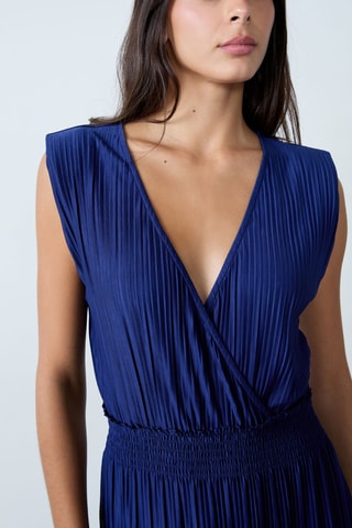 Robe plissée Mordern Gypset - Bleu marine