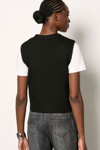 Pull sans manches Essentiel - Noir