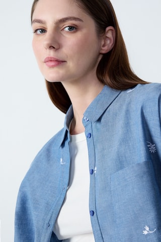 Chemisier Capsule - Bleu cobalt