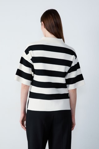 Polo Boulevard Beaumarchais - Noir et blanc