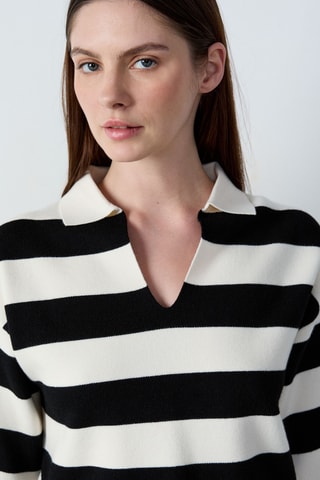 Polo Boulevard Beaumarchais - Noir et blanc