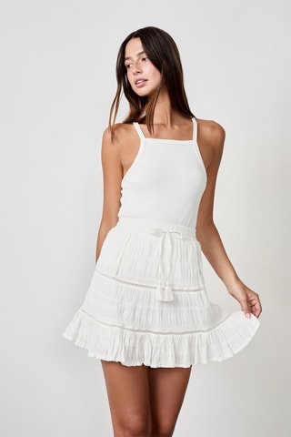 Jupe patineuse Coastal cowgirl - Blanc