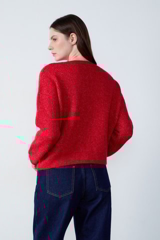 Pull Boulevard beaumarchais - Rouge chiné