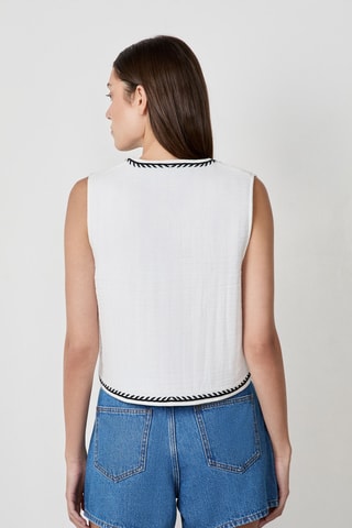 Veste sans manches Craty Retreat - Blanc