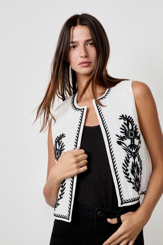 Veste sans manches Craty Retreat - Blanc