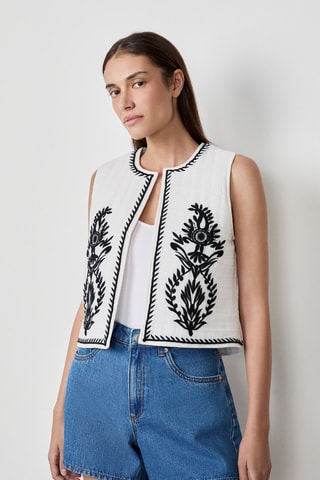 Veste sans manches Craty Retreat - Blanc