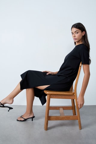 Robe midi Indispensables - Bleu marine