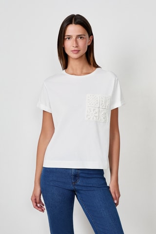 T-shirt Craty Retreat - Blanc