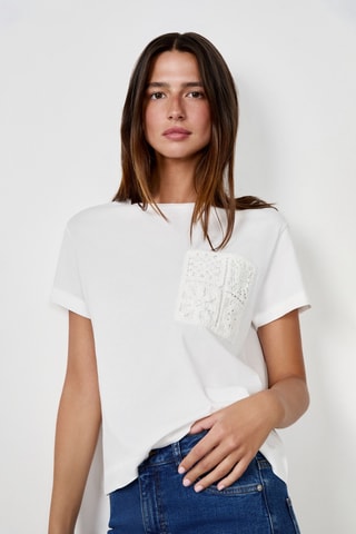 T-shirt Craty Retreat - Blanc