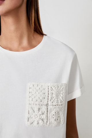 T-shirt Craty Retreat - Blanc