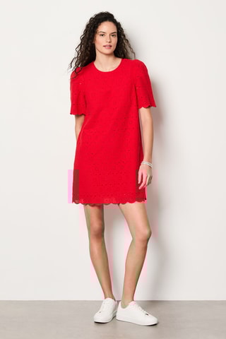 Robe droite Capsule Fleurs - Rouge