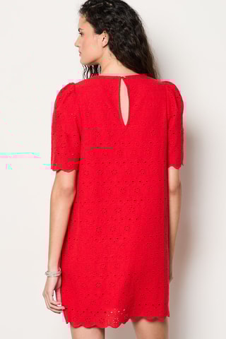Robe droite Capsule Fleurs - Rouge