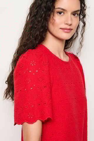 Robe droite Capsule Fleurs - Rouge