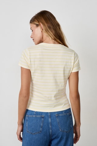 T-shirt Vintage St Tropez - Jaune