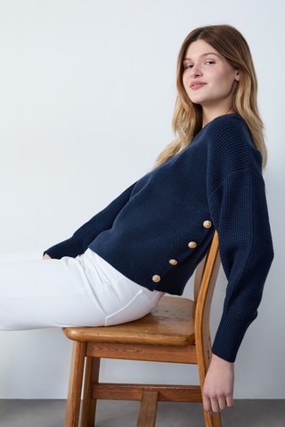 Pull Rdv Au Studio - Bleu