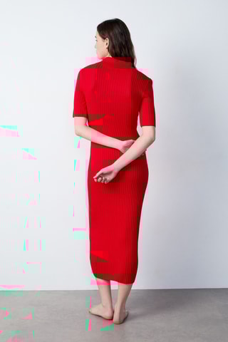 Robe fourreau Boulevard Beaumarchais - Rouge