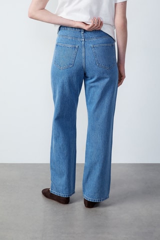 Jean Capsule broderie - Bleu