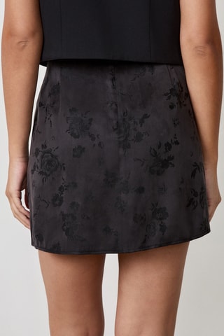 Minijupe French Girl Era - Anthracite et noir