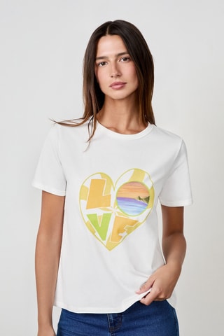 T-shirt Craty Retreat - Blanc