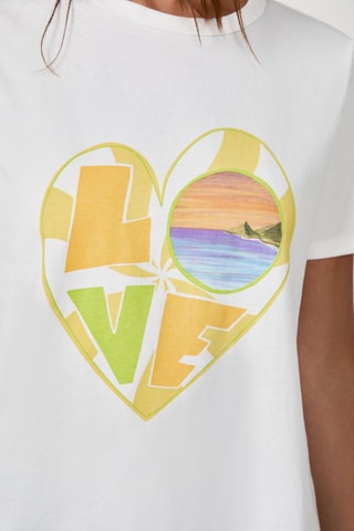 T-shirt Craty Retreat - Blanc