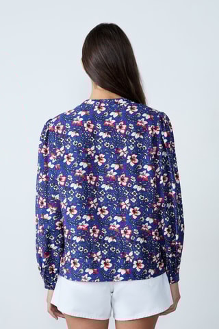 Blouse Mordern Gypset - Bleu marine