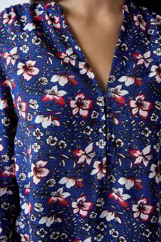 Blouse Mordern Gypset - Bleu marine