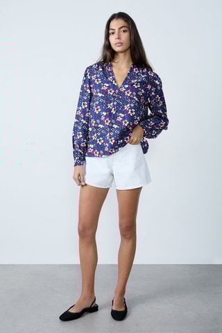 Blouse Mordern Gypset - Bleu marine